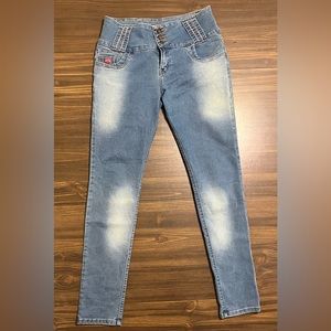 Levi's Light Blue High-Waist Skinny Jeans